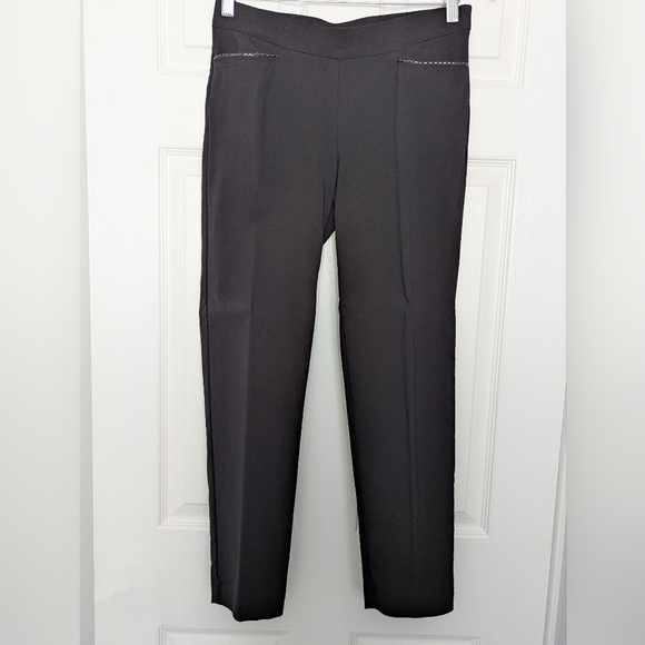 🔷89th+Madison Women's (Size Small)Elastic Waist Black Pants - Picture 1 of 4